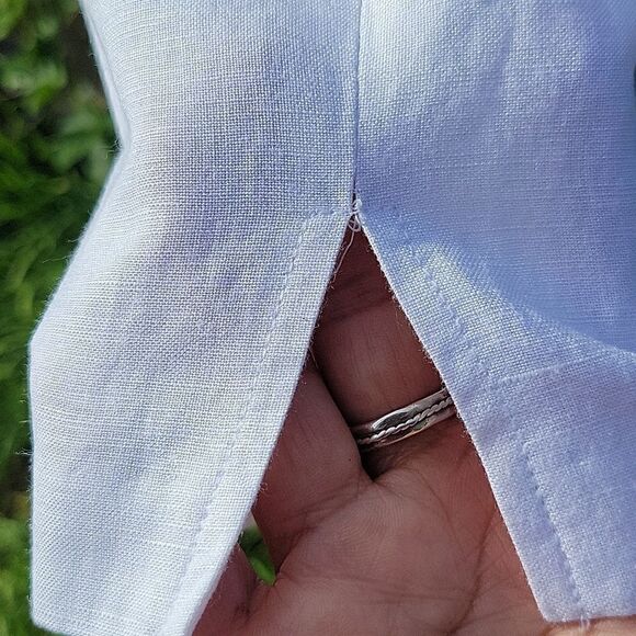 ❤️Women’s Cropped  high-rise LINEN Pants fully lined by Larry Levine,  S… - Picture 10 of 15